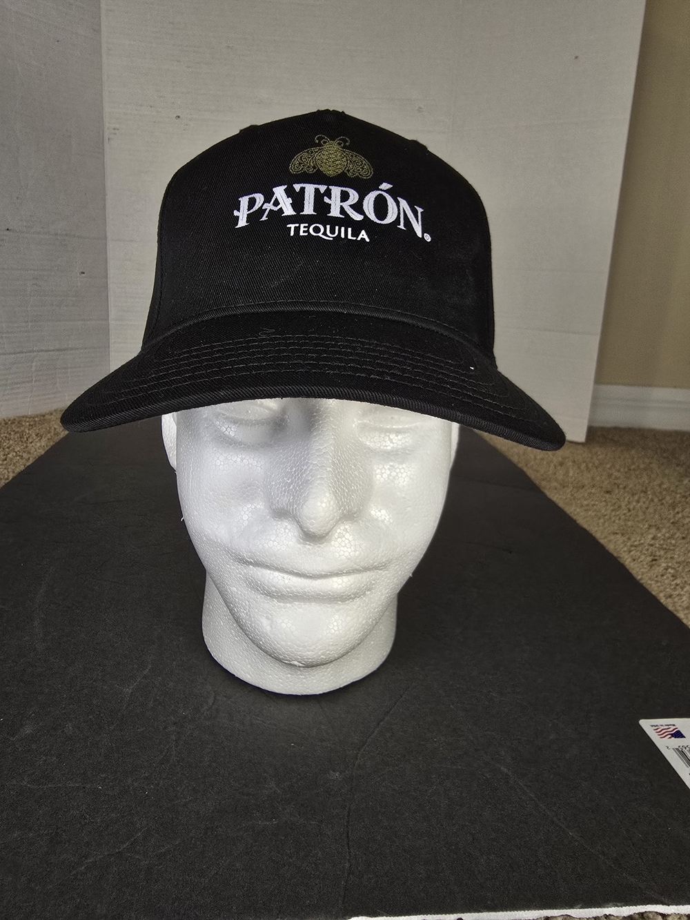 Black Patron Tequila Casquette Snap Back Baseball Hat one size fits most